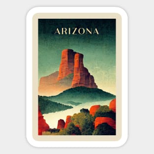 Arizona Retro Travel Sticker